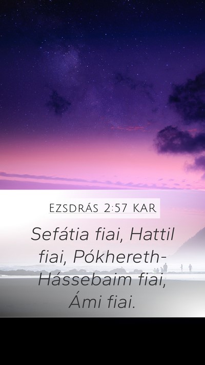 Ezsdrás 2:57 KAR Bible Verse Image