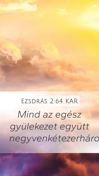 Ezsdrás 2:64 KAR Bible Verse Image
