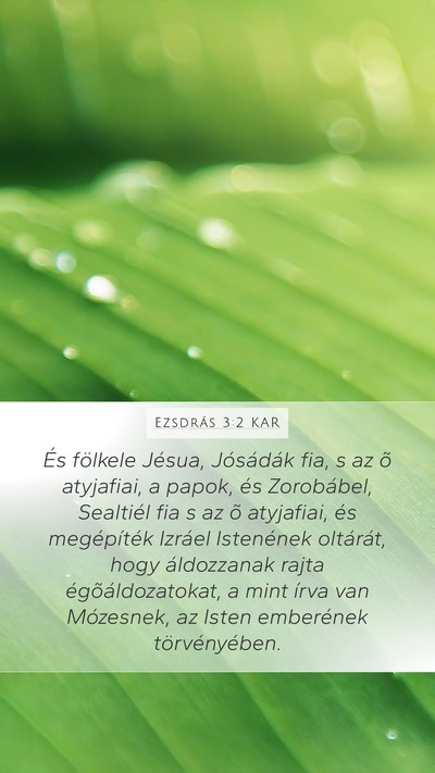 Ezsdrás 3:2 KAR Bible Verse Image