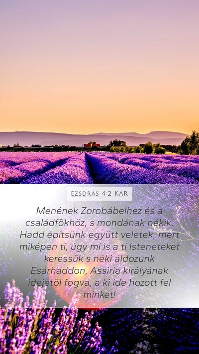 Ezsdrás 4:2 KAR Bible Verse Image