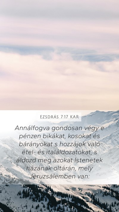 Ezsdrás 7:17 KAR Bible Verse Image