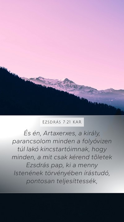 Ezsdrás 7:21 KAR Bible Verse Image