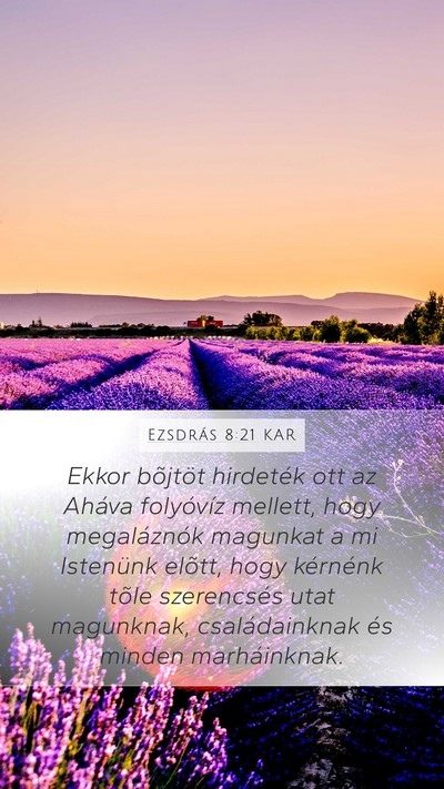 Ezsdrás 8:21 KAR Bible Verse Image