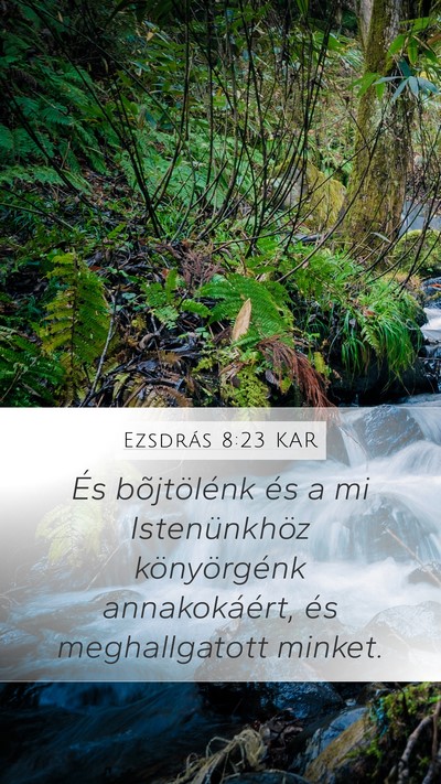 Ezsdrás 8:23 KAR Bible Verse Image