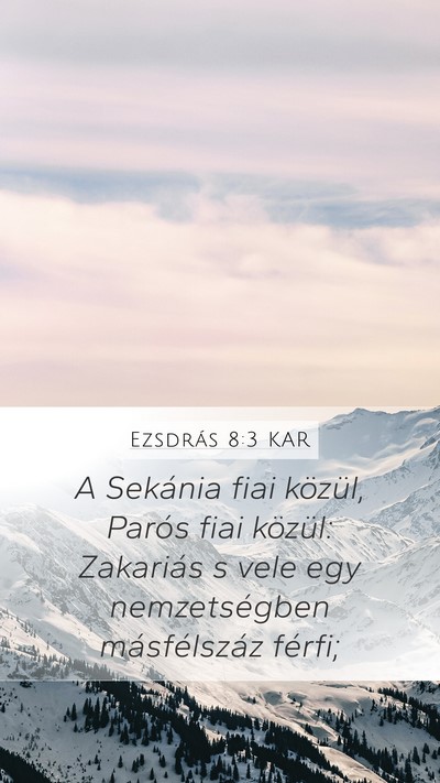Ezsdrás 8:3 KAR Bible Verse Image