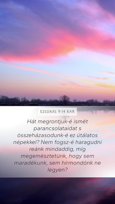 Ezsdrás 9:14 KAR Bible Verse Image