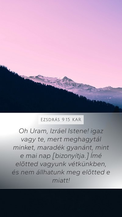 Ezsdrás 9:15 KAR Bible Verse Image