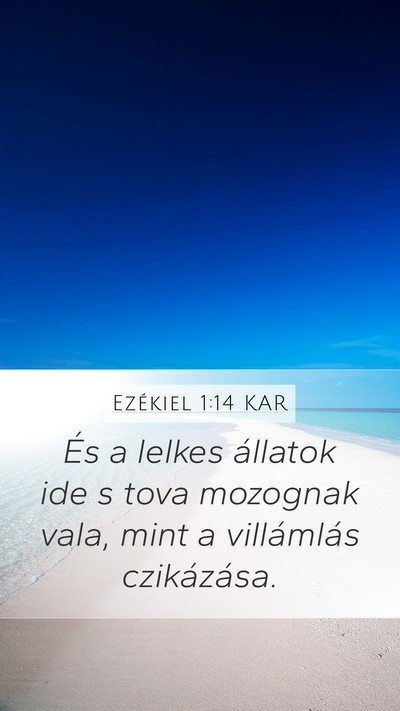Ezékiel 1:14 KAR Bible Verse Image