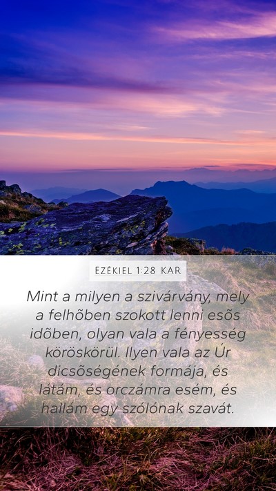 Ezékiel 1:28 KAR Bible Verse Image