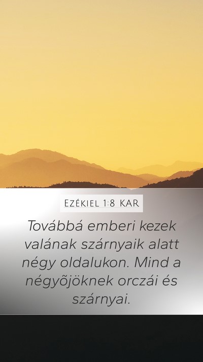 Ezékiel 1:8 KAR Bible Verse Image