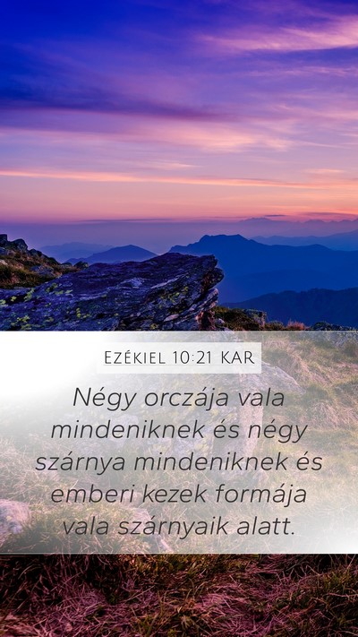 Ezékiel 10:21 KAR Bible Verse Image