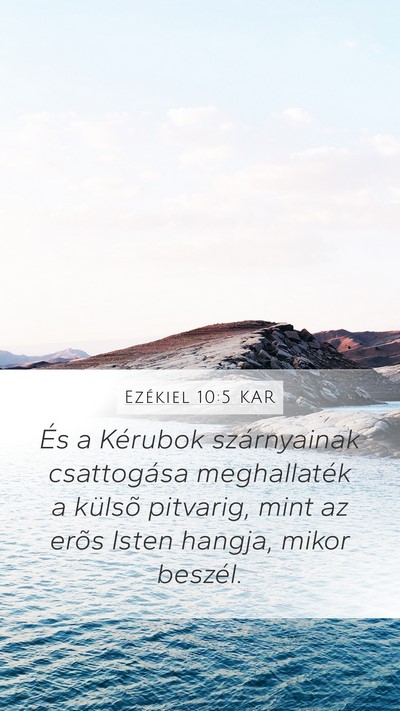 Ezékiel 10:5 KAR Bible Verse Image