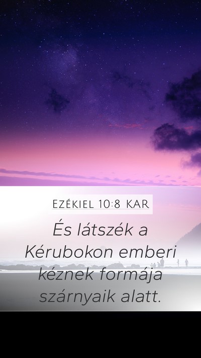 Ezékiel 10:8 KAR Bible Verse Image