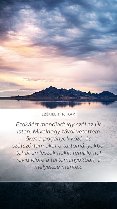 Ezékiel 11:16 KAR Bible Verse Image