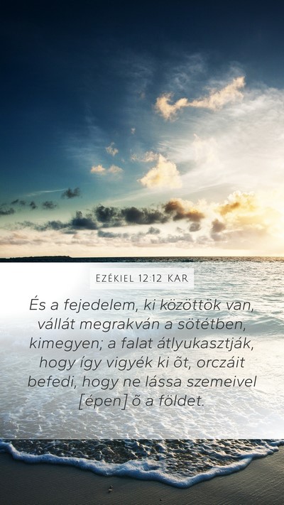 Ezékiel 12:12 KAR Bible Verse Image