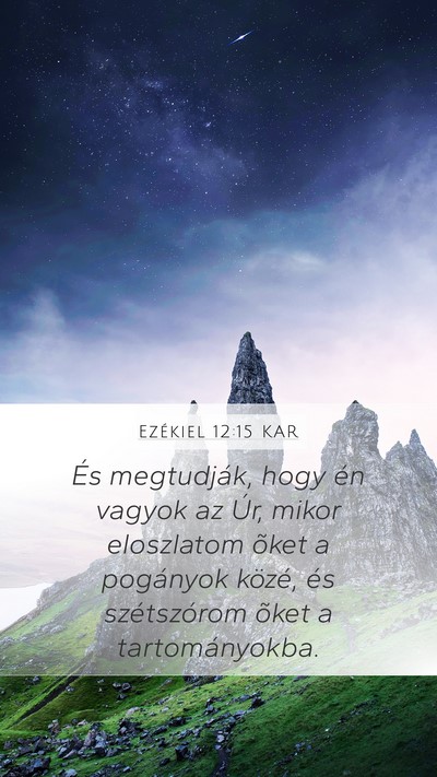 Ezékiel 12:15 KAR Bible Verse Image
