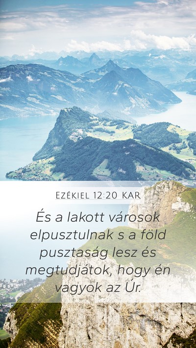 Ezékiel 12:20 KAR Bible Verse Image