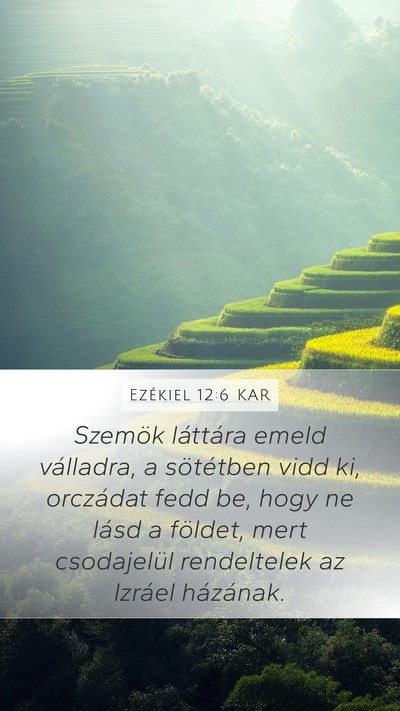 Ezékiel 12:6 KAR Bible Verse Image