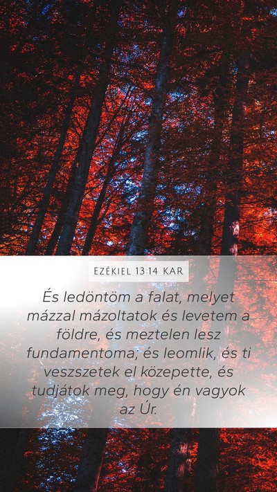 Ezékiel 13:14 KAR Bible Verse Image