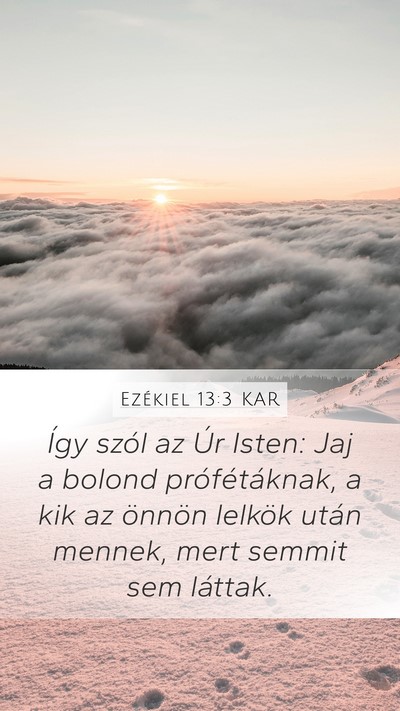 Ezékiel 13:3 KAR Bible Verse Image
