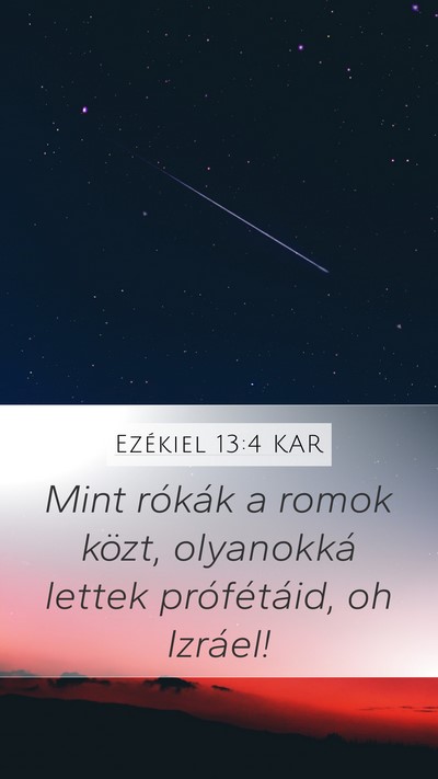 Ezékiel 13:4 KAR Bible Verse Image