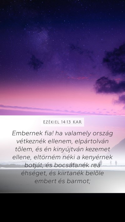 Ezékiel 14:13 KAR Bible Verse Image