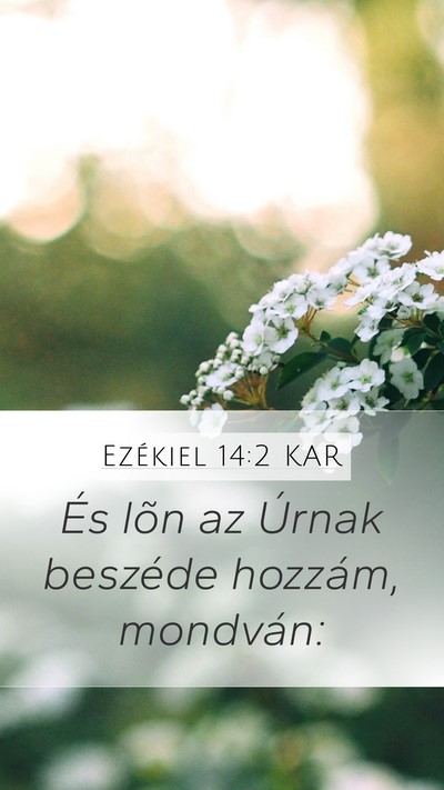 Ezékiel 14:2 KAR Bible Verse Image