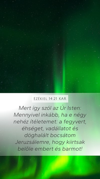Ezékiel 14:21 KAR Bible Verse Image