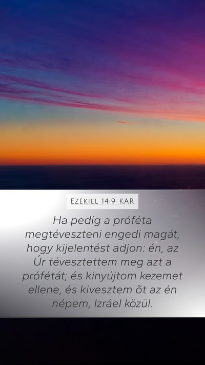 Ezékiel 14:9 KAR Bible Verse Image
