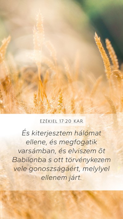 Ezékiel 17:20 KAR Bible Verse Image
