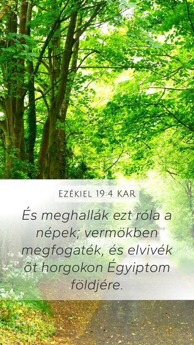 Ezékiel 19:4 KAR Bible Verse Image