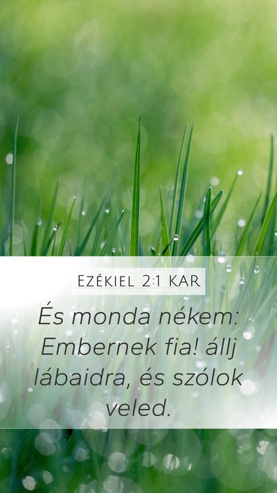 Ezékiel 2:1 KAR Bible Verse Image