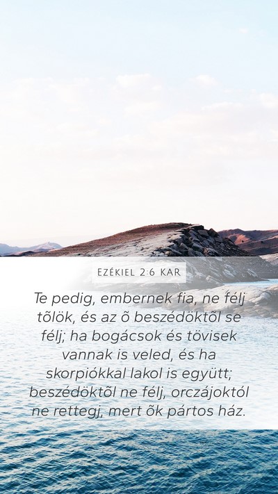 Ezékiel 2:6 KAR Bible Verse Image