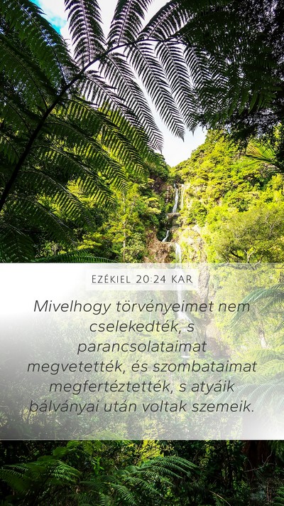 Ezékiel 20:24 KAR Bible Verse Image
