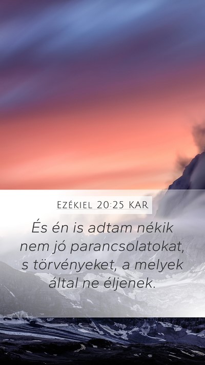 Ezékiel 20:25 KAR Bible Verse Image