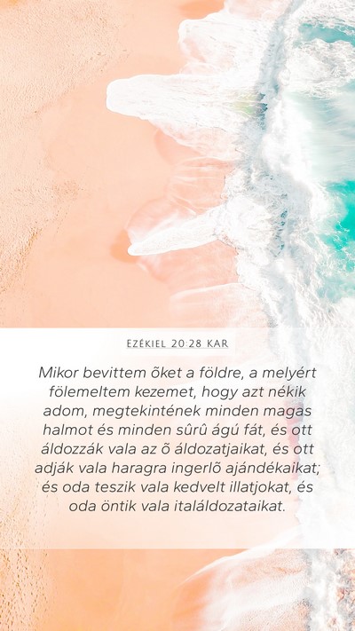 Ezékiel 20:28 KAR Bible Verse Image