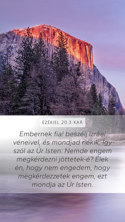 Ezékiel 20:3 KAR Bible Verse Image
