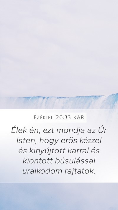 Ezékiel 20:33 KAR Bible Verse Image