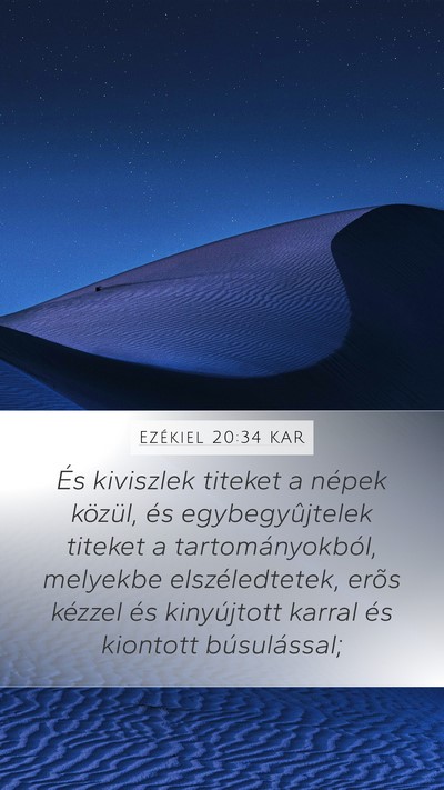 Ezékiel 20:34 KAR Bible Verse Image