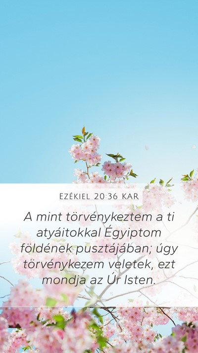 Ezékiel 20:36 KAR Bible Verse Image