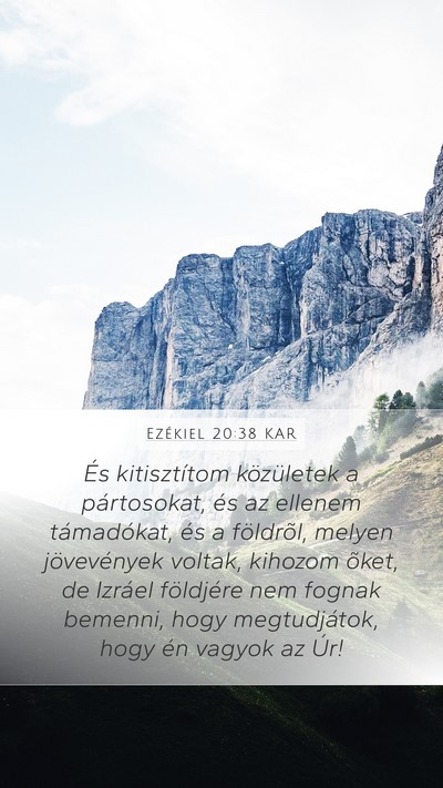 Ezékiel 20:38 KAR Bible Verse Image