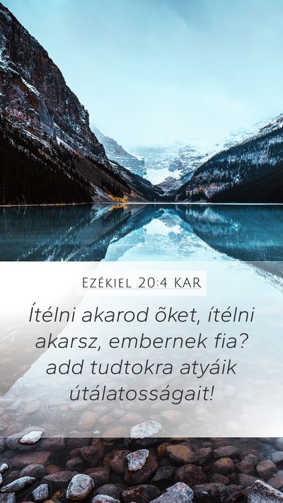 Ezékiel 20:4 KAR Bible Verse Image