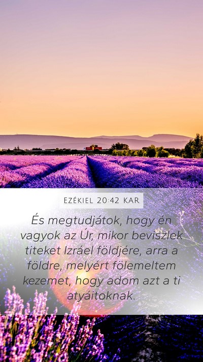 Ezékiel 20:42 KAR Bible Verse Image