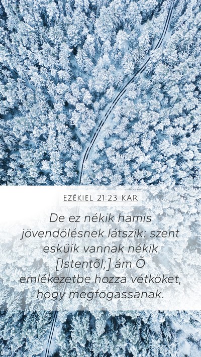 Ezékiel 21:23 KAR Bible Verse Image