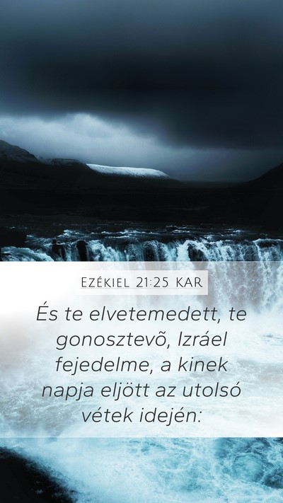 Ezékiel 21:25 KAR Bible Verse Image