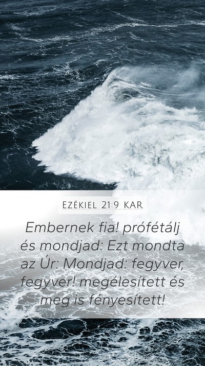 Ezékiel 21:9 KAR Bible Verse Image