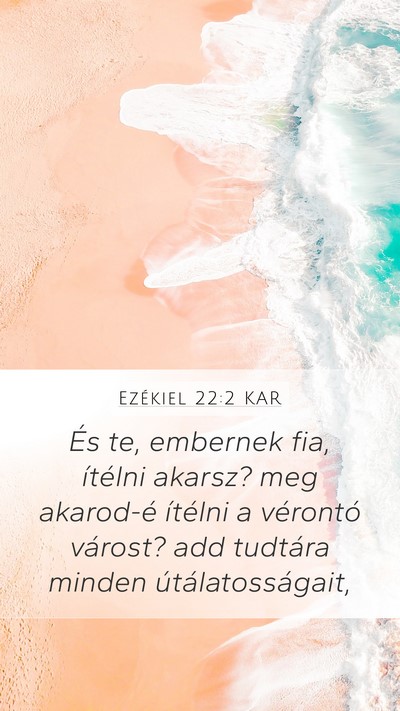 Ezékiel 22:2 KAR Bible Verse Image