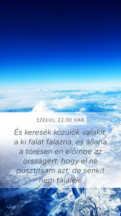 Ezékiel 22:30 KAR Bible Verse Image