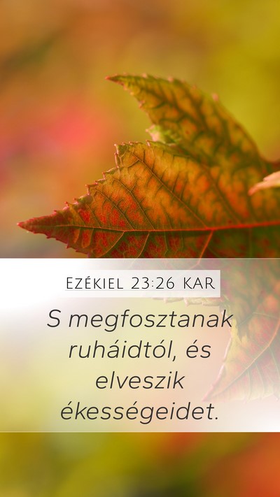 Ezékiel 23:26 KAR Bible Verse Image