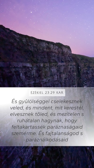 Ezékiel 23:29 KAR Bible Verse Image